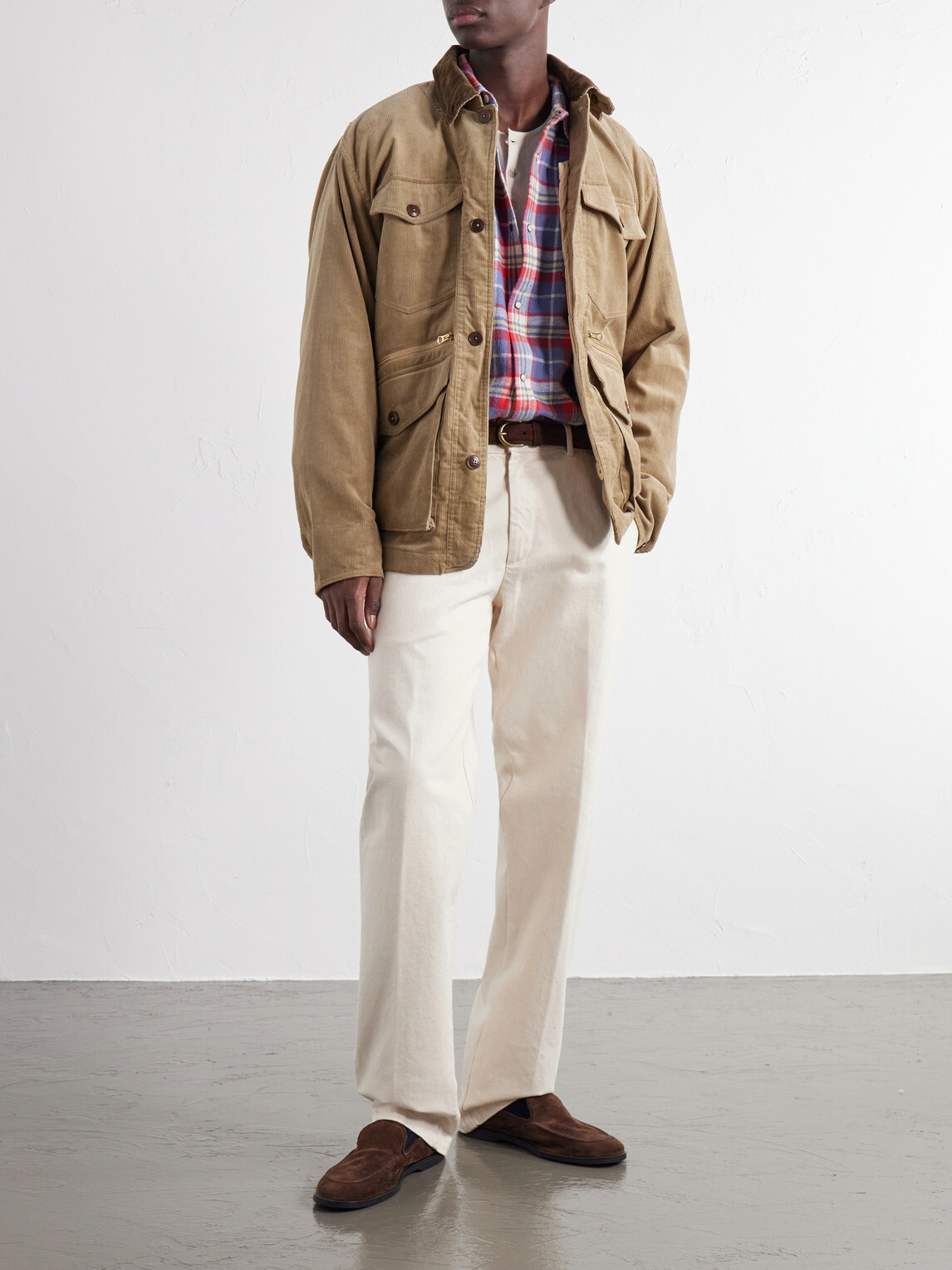 Fortela - Ottawa Cotton-Corduroy Jacket with Detachable Liner - Green