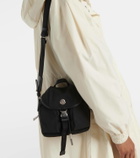 Moncler Trick Mini leather-trimmed crossbody bag