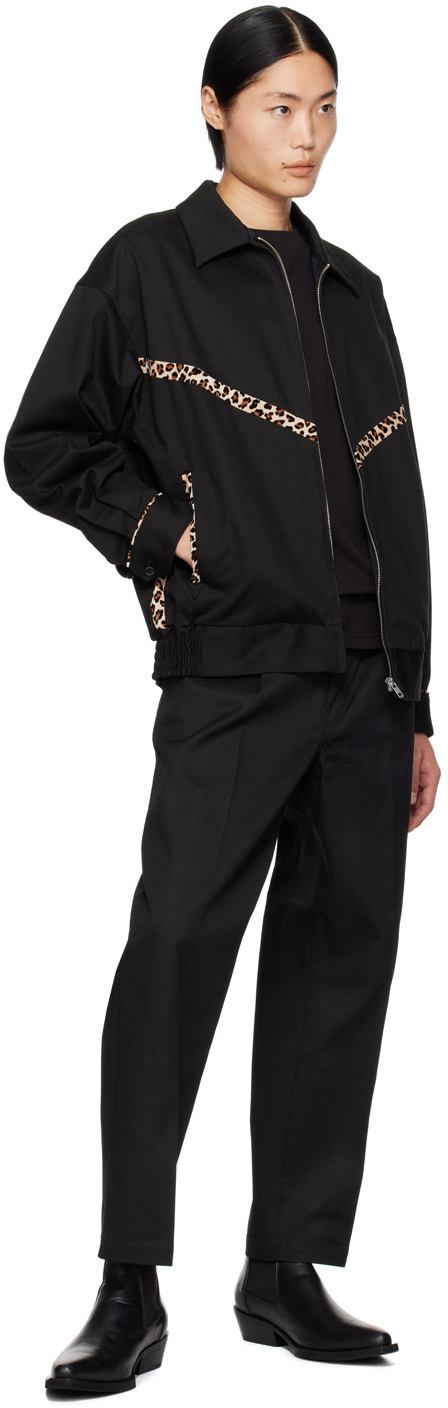 WACKO MARIA Black Embroidered Long Sleeve T-Shirt Wacko Maria