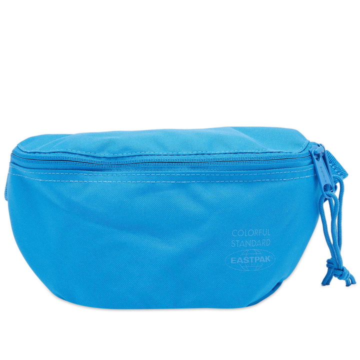Photo: Eastpak x Colorful Standard Springer Cross Body Bag in Pacific Blue