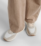 Hogan H696 suede and leather platform sneakers