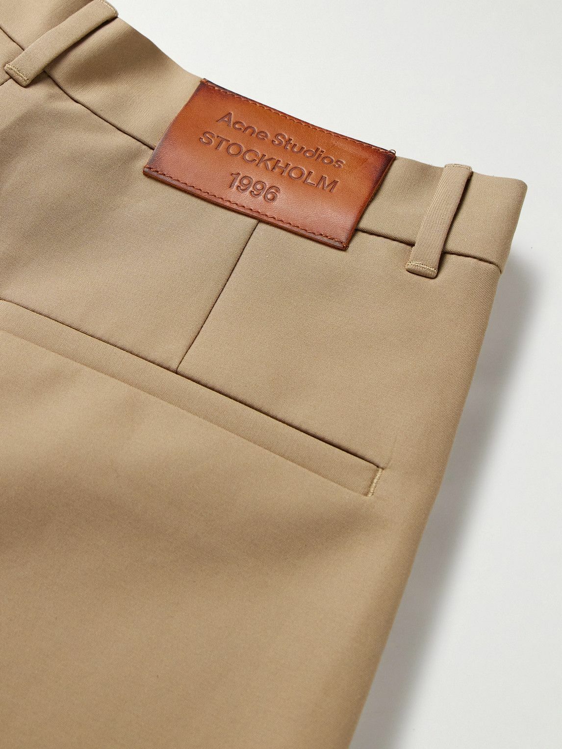 Acne Studios - Plass Wide-Leg Cotton Trousers - Neutrals
