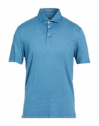 Fedeli Mens Polo shirt Slate in Blue