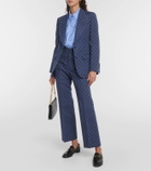 Gucci GG linen and cotton jacquard pants