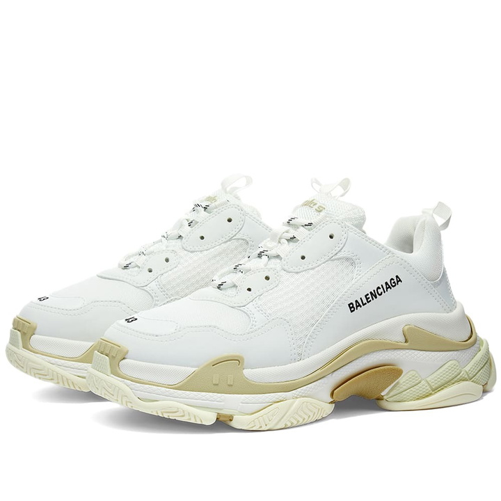 Photo: Balenciaga Men's Triple S Sneakers in White