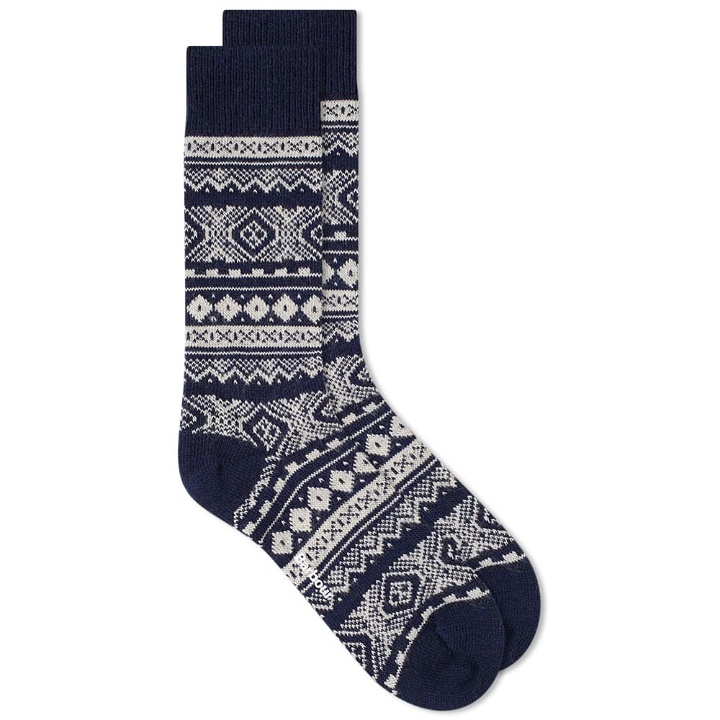 Photo: Barbour Onso Fair Isle Sock Navy