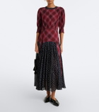 Rixo Meg plaid and polka-dot maxi dress