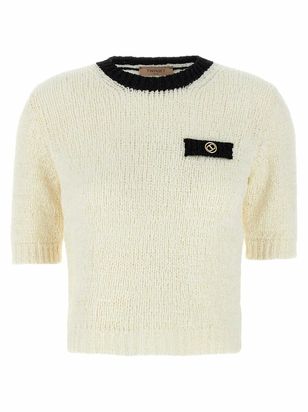 Photo: TwinSet oval T Sweater