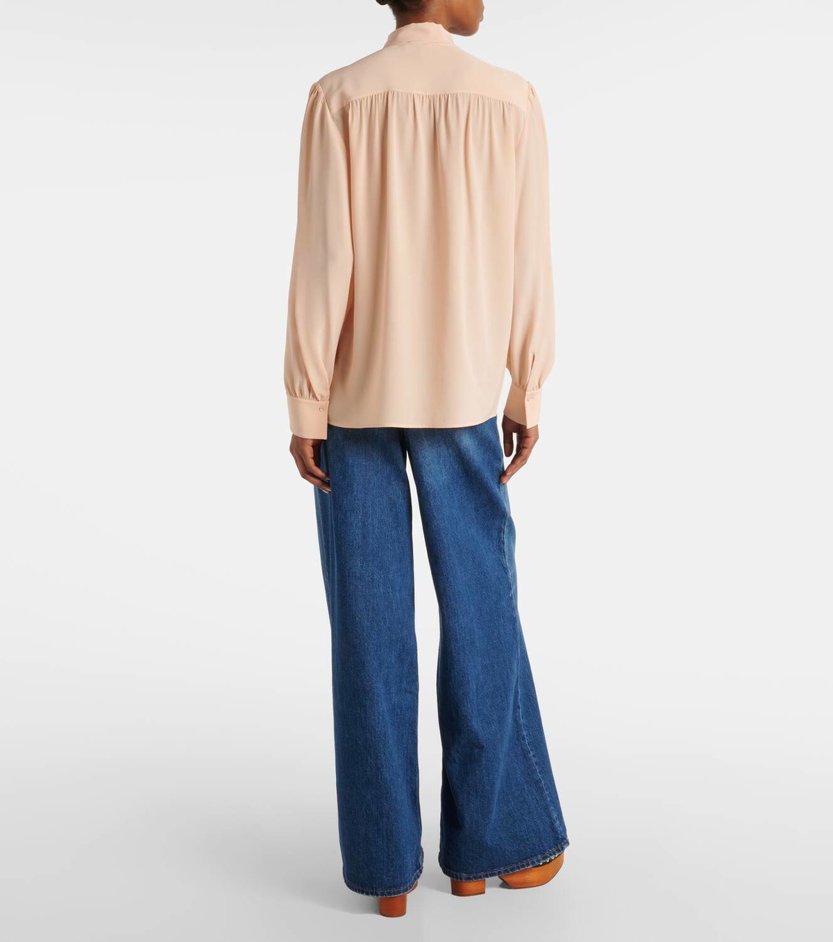 Chloe - 最終価格Chloé blouse. Chloé Ruffled Blouse In Silk Georgette in Black | Chloé US