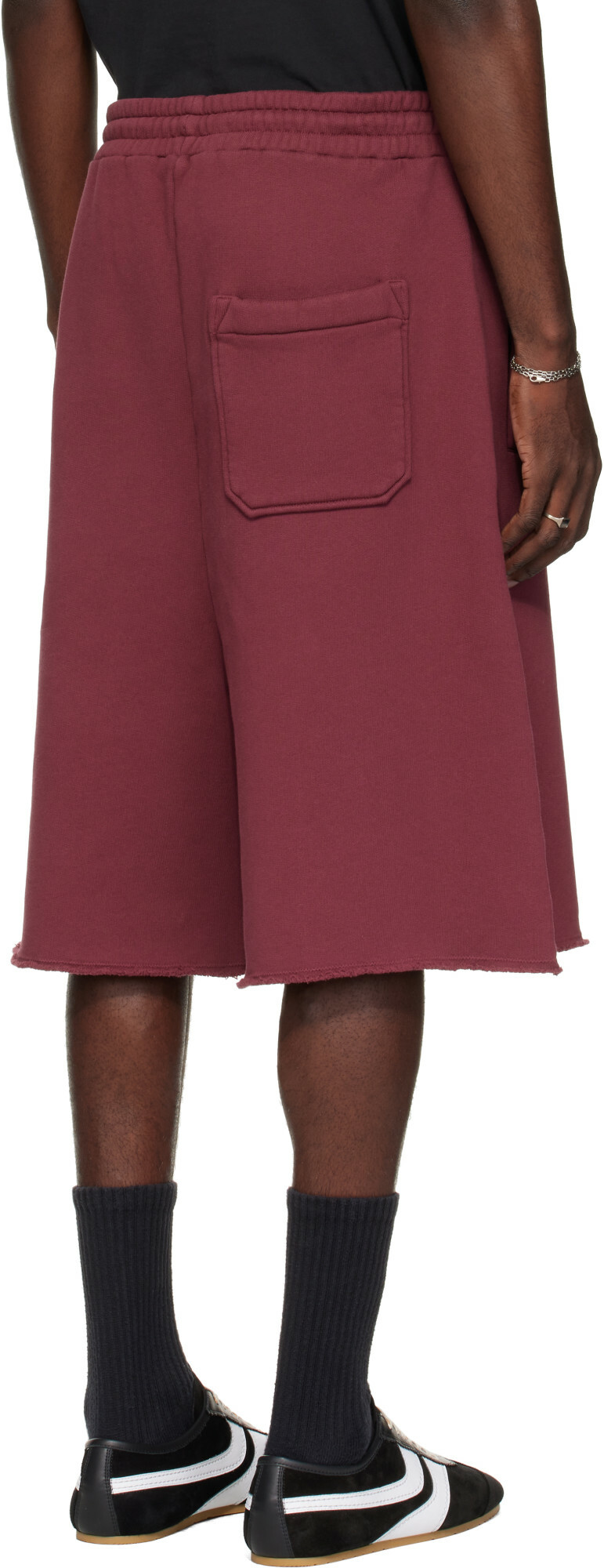 LU'U DAN Burgundy Zoku Shorts