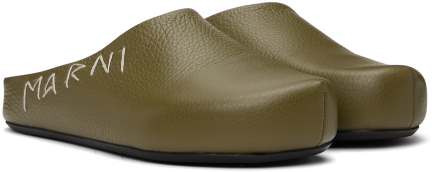 Marni Green Fussbett Sabot Loafers Marni display picture 3