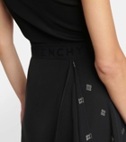 Givenchy 4G asymmetric silk midi dress