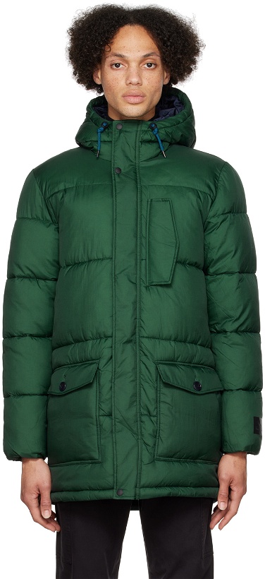 Photo: PS by Paul Smith Green Wadded Parka