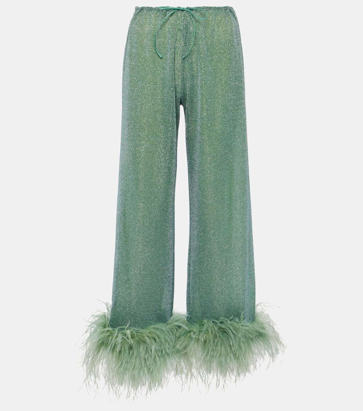 パンツ Oseree Feather Silk Pants Oseree Feather Silk Pants - Black - 50% Off | Editorialist