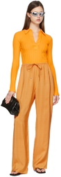 System Orange Rayon Trousers