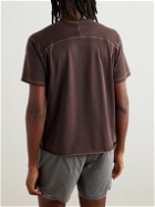 Satisfy - Logo-Print Softcell™ Cordura® Jersey T-Shirt - Brown