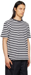 Junya Watanabe Navy & White Stripe T-Shirt