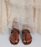 Manolo Blahnik Mionasan leather thong sandals