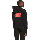 Helmut Lang Black Brian Roettinger Logo Hack Standard Hoodie