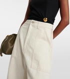 Loewe Balloon cotton and linen wide-leg pants