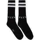 Valentino Black Valentino Garavani VLTN Socks