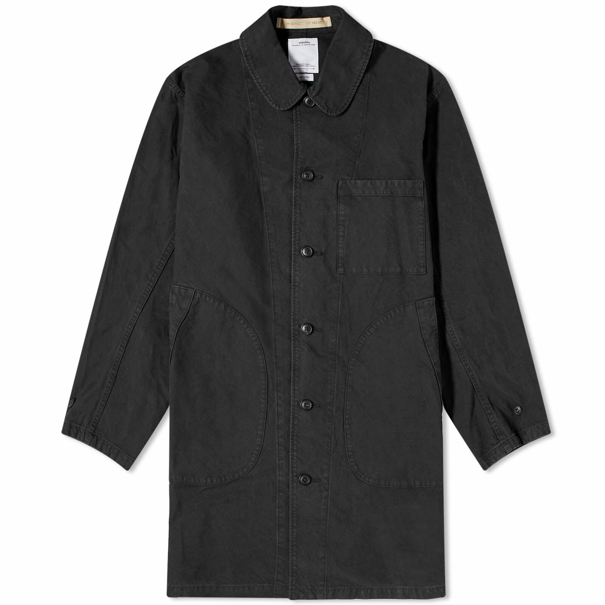 Visvim Men's Pointer Coat in Black Visvim