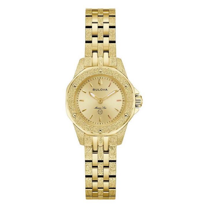 Photo: Bulova Marine Star Marc Anthony Quartz Champagne Dial Ladies Watch 97L192