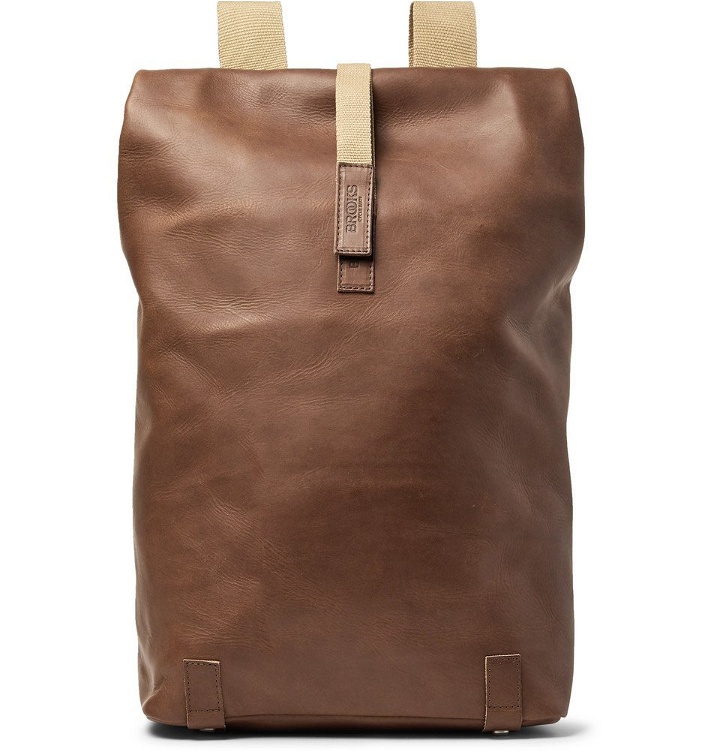 Photo: Brooks England - Pickwick Large Leather Backpack - Light brown