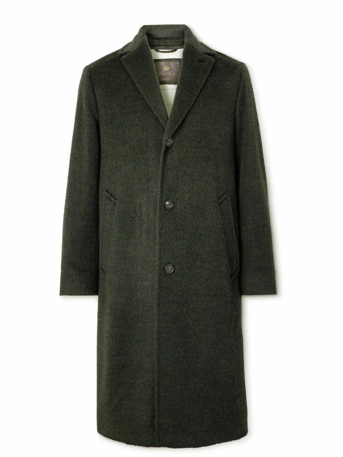 Loro Piana - Gibson Brushed Woven Coat - Green Loro Piana