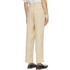 King and Tuckfield Beige Loose Chino Trousers