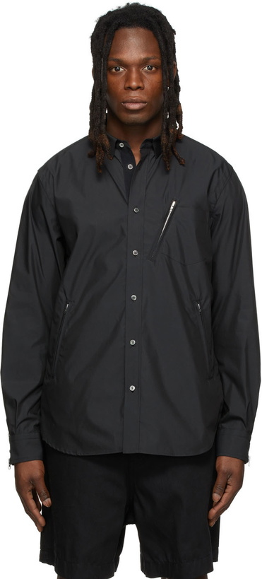 Photo: Sacai Black Weather Shirt