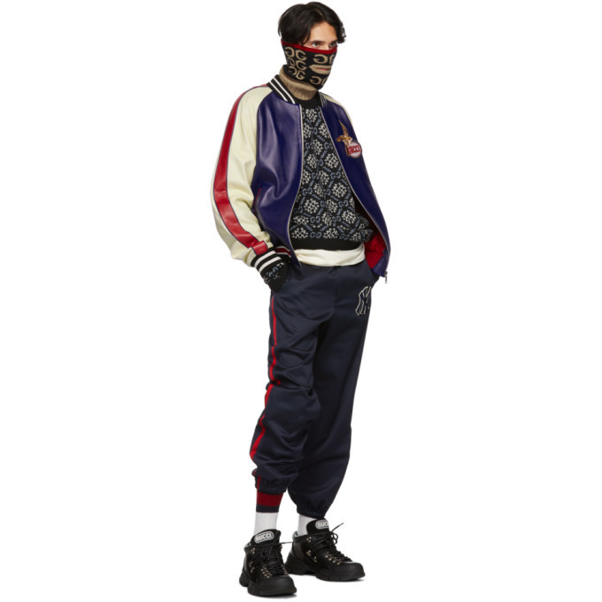 Gucci Blue New York Yankees Edition Twill Trousers Gucci