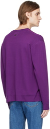 Wooyoungmi Purple V-Neck Sweater