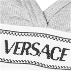 Versace Women's Logo Bralet Top in Grey Melange