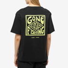 Samsøe Samsøe Women's Gone Fishing Uni T-Shirt in Black Gone Fishing