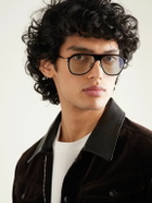 TOM FORD - Aviator-Style Acetate and Gold-Tone Blue Light-Blocking Optical Glasses