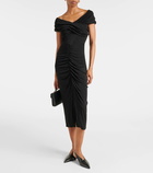 Diane von Furstenberg Stephen ruched jersey midi dress