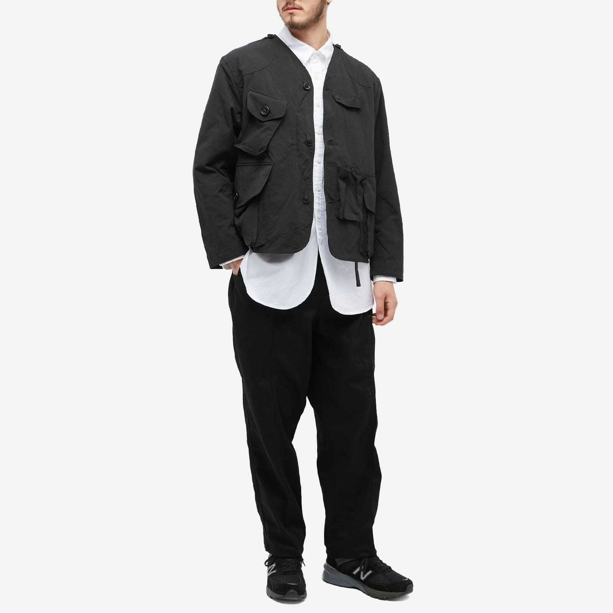 South2 West8 Men's Tenkara Nylon Jacket in Black South2 West8