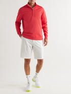 Nike Golf - Player Mesh-Trimmed Dri-FIT Half-Zip Golf Top - Red