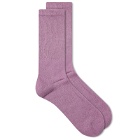 Anonymous Ism OC Supersoft Crew Sock in Purple