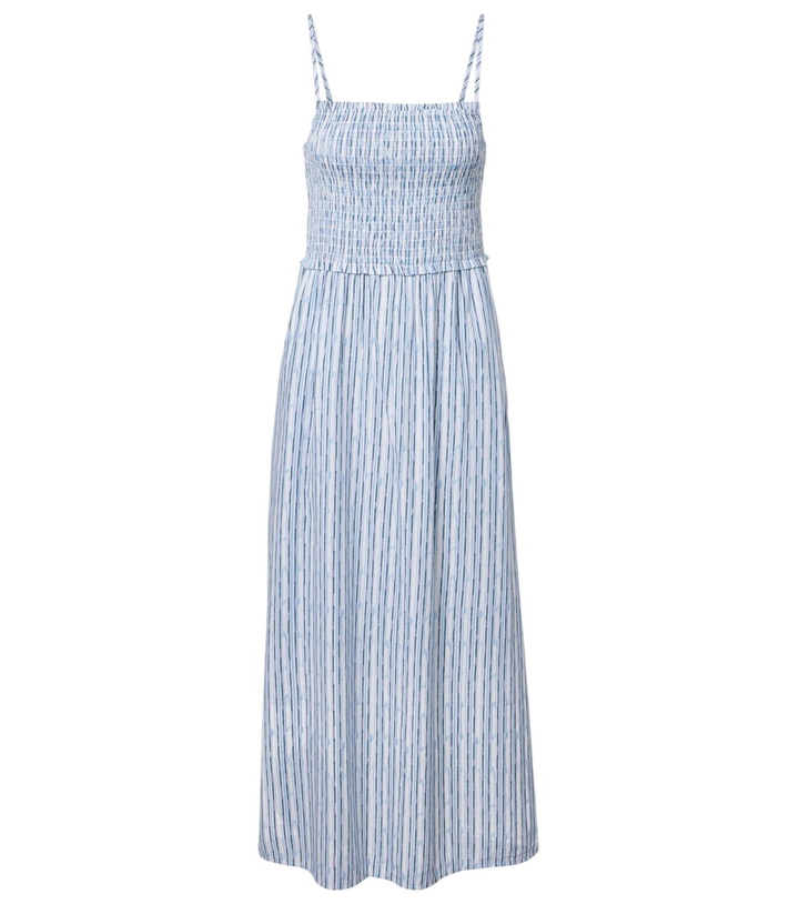 Photo: Velvet Senara striped cotton-blend maxi dress