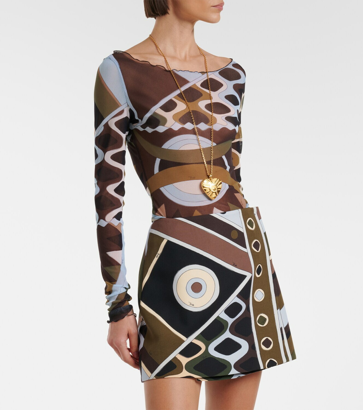 Pucci Vivara sheer tulle top