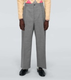 Gucci Wool gauze wide-leg pants
