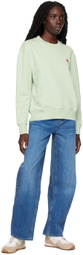 AMI Paris Green Small Ami de Cœur Sweatshirt