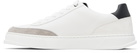Ferragamo White Gancini Detail Sneakers
