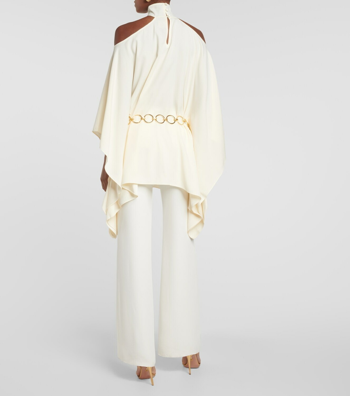 Taller Marmo Piccolo Mambo belted crêpe minidress