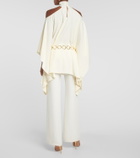 Taller Marmo Piccolo Mambo belted crêpe minidress