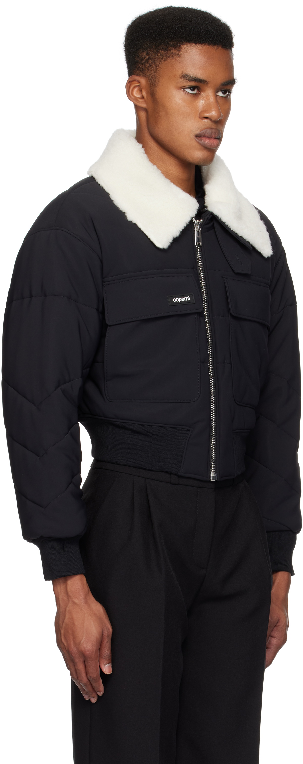 Coperni Black C+ Bomber Jacket