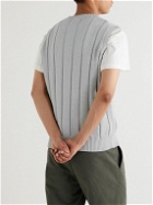 Mr P. - Open-Knit Cotton Vest - Gray