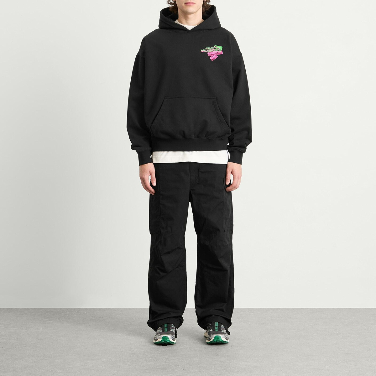END. Coastal Arcade Voyage Hoody in Black